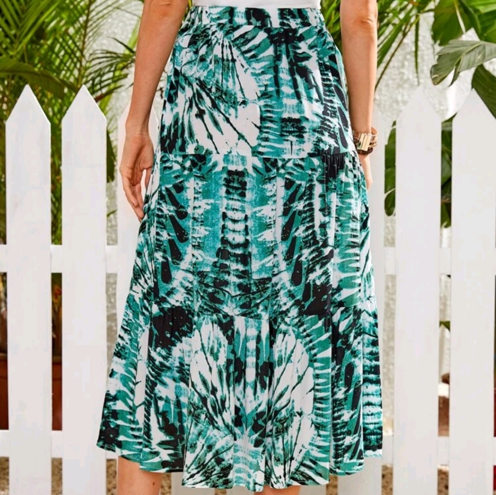 Tie Dye Boho Maxi Skirt - Picture 3 of 5